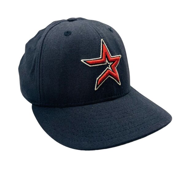 Vintage Y2K Houston Astros New Era Hat Cap Diamond Collection 7 1/2 Wool USA - Picture 3 of 6